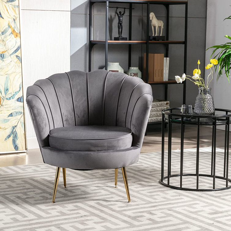 Scallop grey online chair